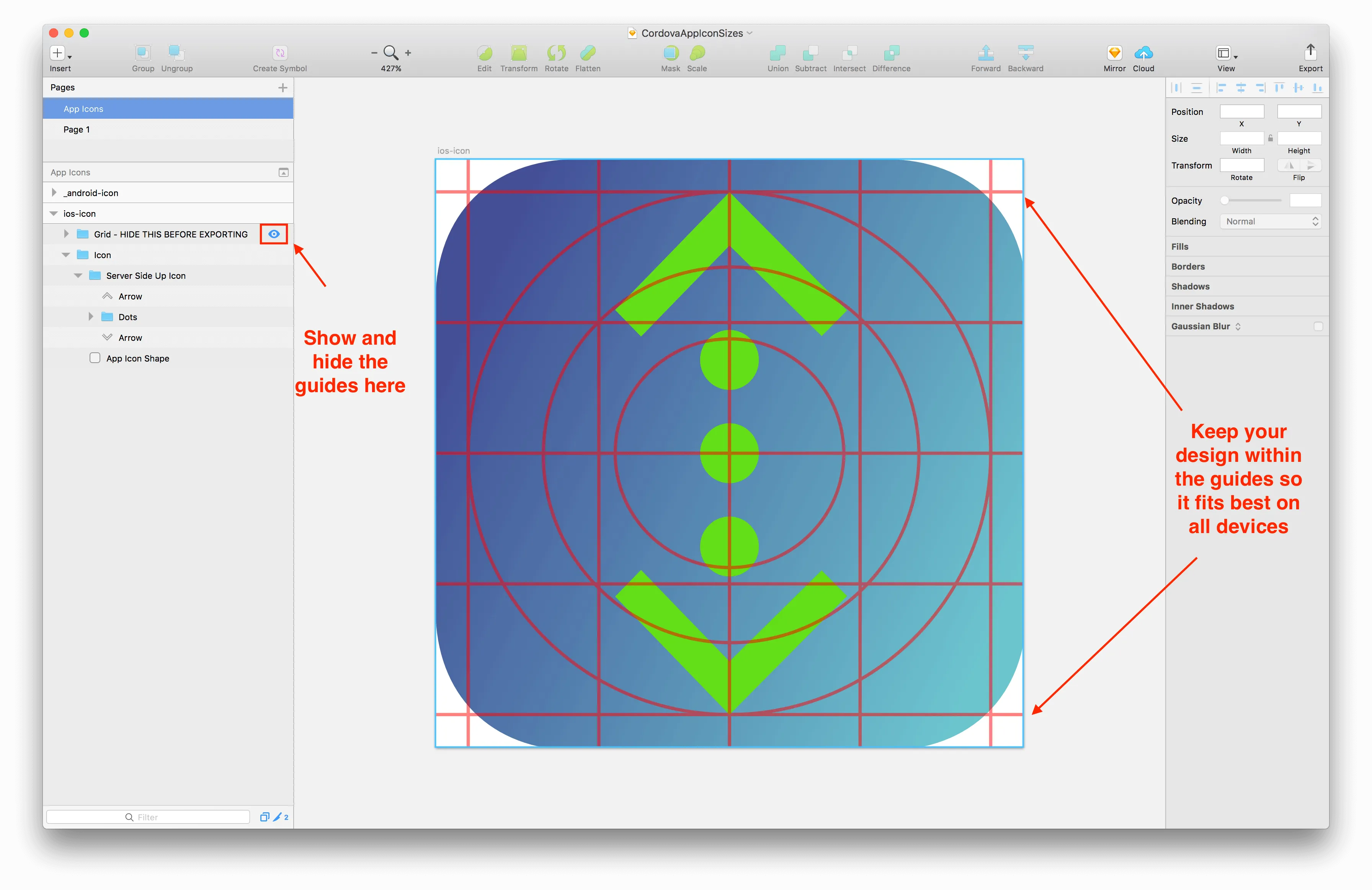 iOS Icon Creation