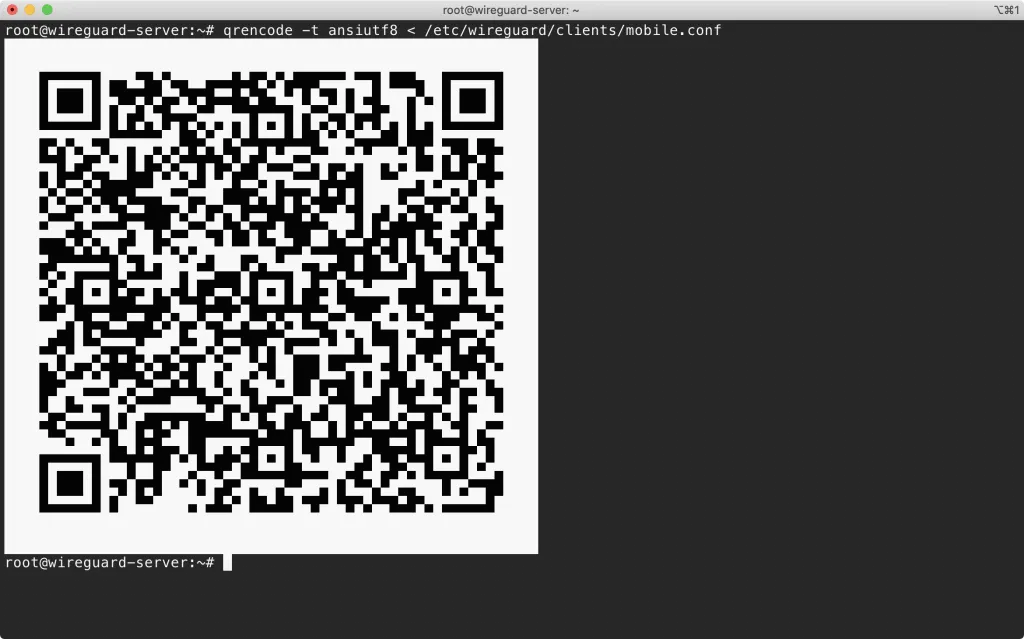 WireGuard QR Code