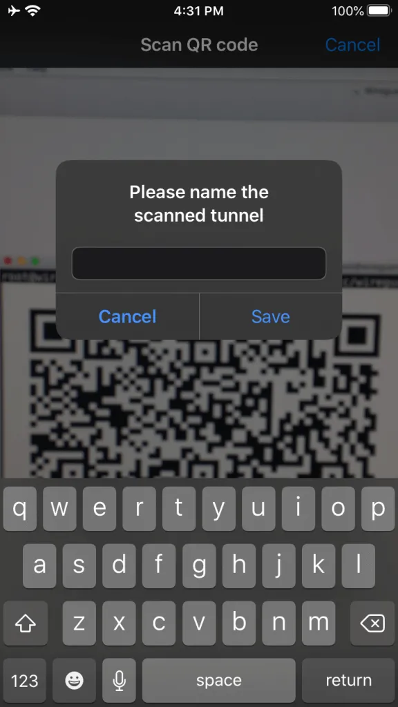 WireGuard iOS Name Tunnel
