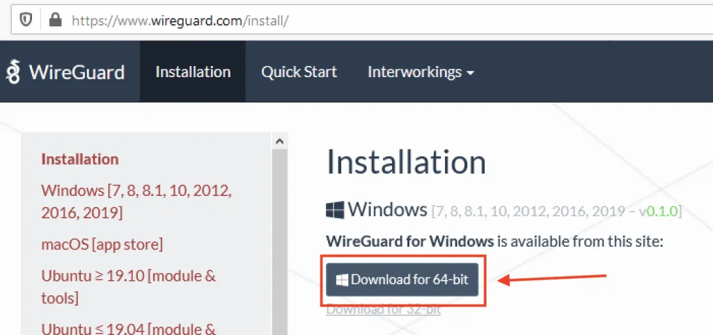WireGuard Download Windows 10