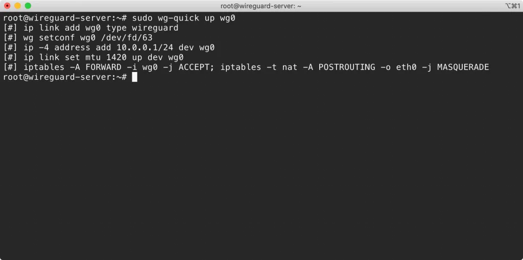 WireGuard Interface Up