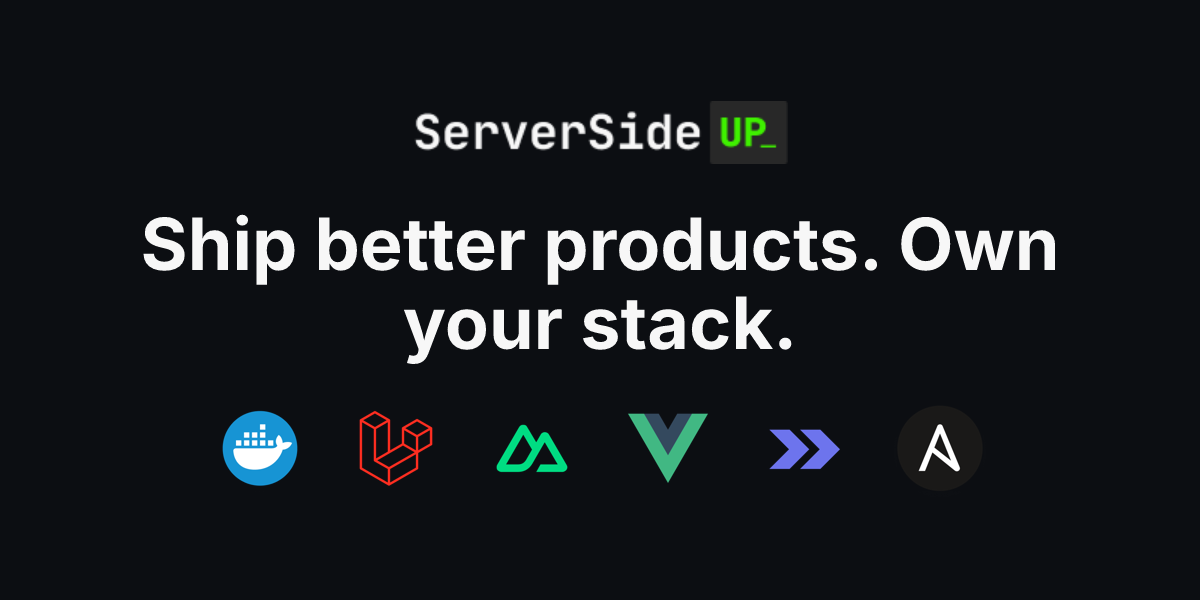 Screenshot or Official Image for serversideup.net - Server Side Up | Ship better products. Own your stack.