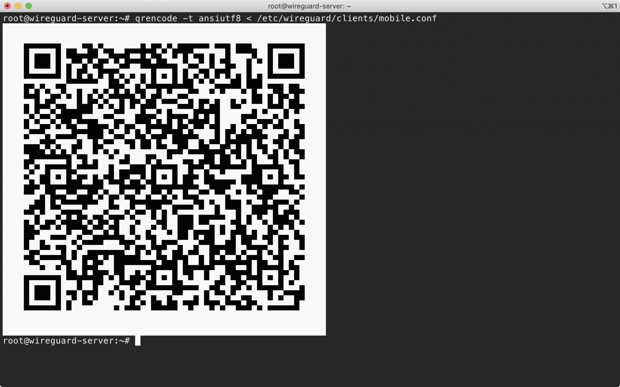 Generating WireGuard QR codes for fast mobile deployments Server Side Up