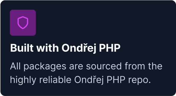 Built with Ondrej PHP