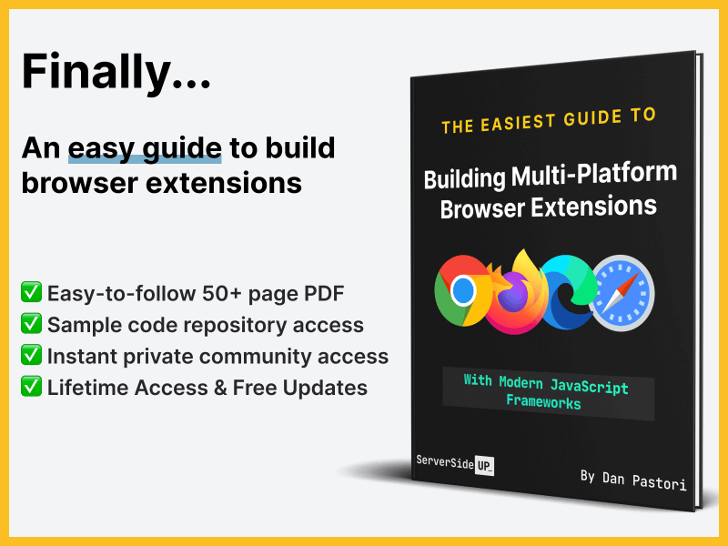 The Easiest Guide to Building Multi-Platform Browser Extensions book cover