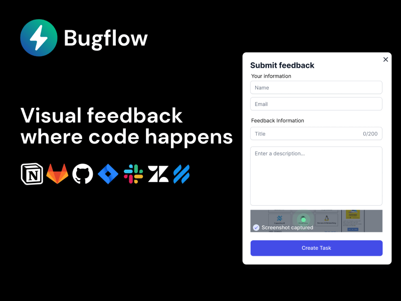 Bugflow is the app for visual feedback where code happens